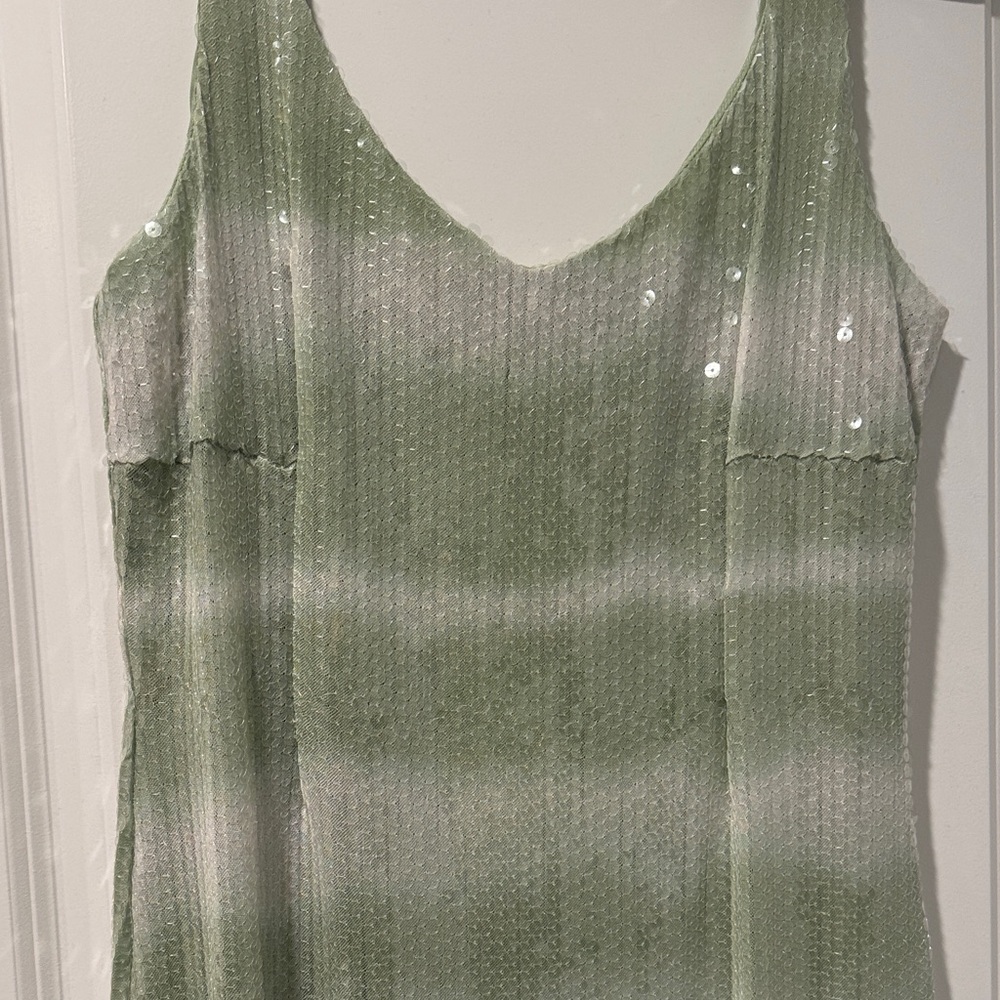 Caroline Constas Green and White Midi Dress - Picture 5 of 6